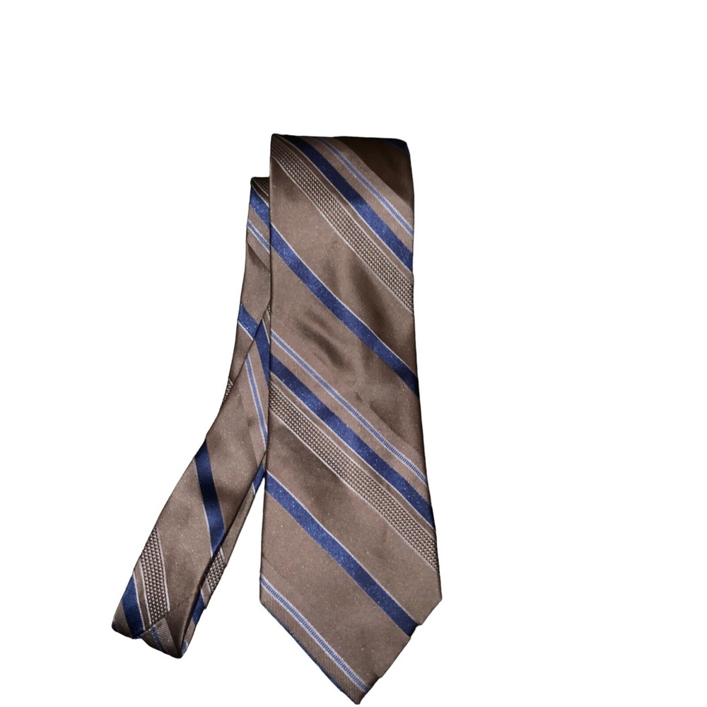 Joseph Abboud 100% Silk Tie Blue & Tan